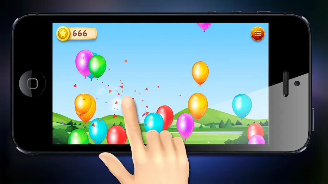 Burst balloons for kids МОД/Взлом [Много монет, Открытые уровни и Мега MOD] Screenshot 1