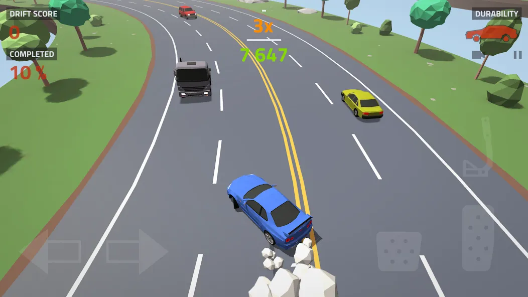 Polygon Drift: Traffic Racing (Полигон Дрифт) МОД/Взлом [Все открыто, Дополнительные деньги и Меню MOD] Screenshot 5