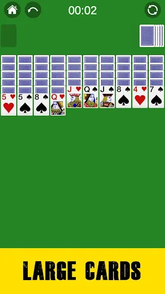 Spider Solitaire Card Game Fun МОД/Взлом [Меню, Бесконечные монеты и Открытые уровни] Screenshot 2