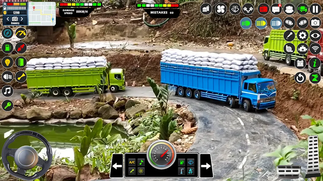 Mud Truck Runner Simulator 3D МОД/Взлом [Бесконечные деньги, Монеты и Мега MOD] Screenshot 3