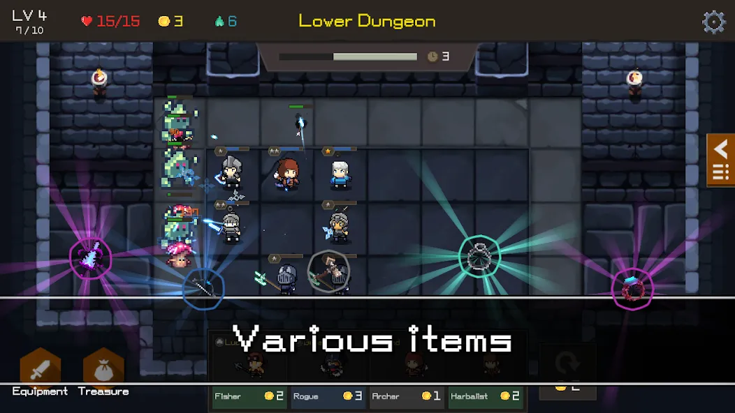 Dunlight : Random Defense (Данлайт) МОД/Взлом [Меню, Бесконечные монеты и Открытые уровни] Screenshot 3