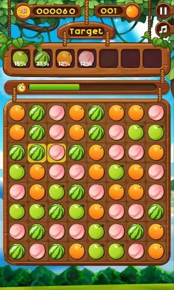 Fruit Break (Фруит Брейк) МОД/Взлом [Меню, Бесконечные монеты и Открытые уровни] Screenshot 3