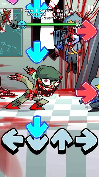 Flippy Flippin Out V1 Mod (ФНФ Флиппи Флиппинг Аут 1 Мод) МОД/Взлом [Много монет, Открытые уровни и Мега MOD] Screenshot 2