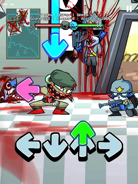 Flippy Flippin Out V1 Mod (ФНФ Флиппи Флиппинг Аут 1 Мод) МОД/Взлом [Много монет, Открытые уровни и Мега MOD] Screenshot 4