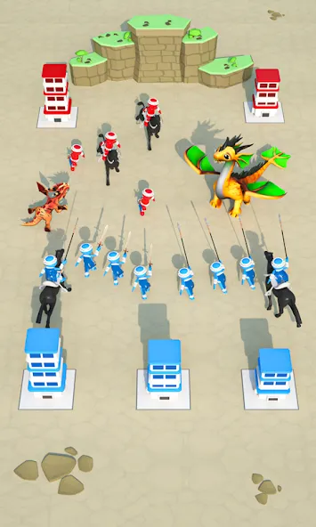 Merge And Conquer: Battle Game (Мердж энд Конкер) МОД/Взлом [Бесконечные деньги, Монеты и Мега MOD] Screenshot 1