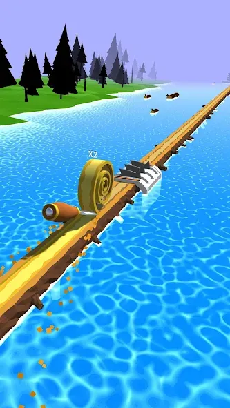 Spiral Roll (пирал Ролл) МОД/Взлом [Много монет, Открытые уровни и Мега MOD] Screenshot 1