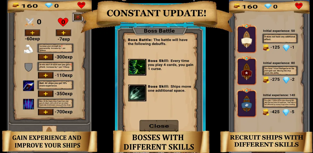 RogueShip - RPG Roguelike Card (РоугеШип) МОД/Взлом [Много монет, Открытые уровни и Мега MOD] Screenshot 5