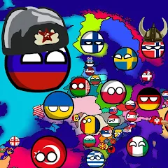 Скачать Countryballs: World War Simula Взлом (Много денег) на Андроид бесплатно