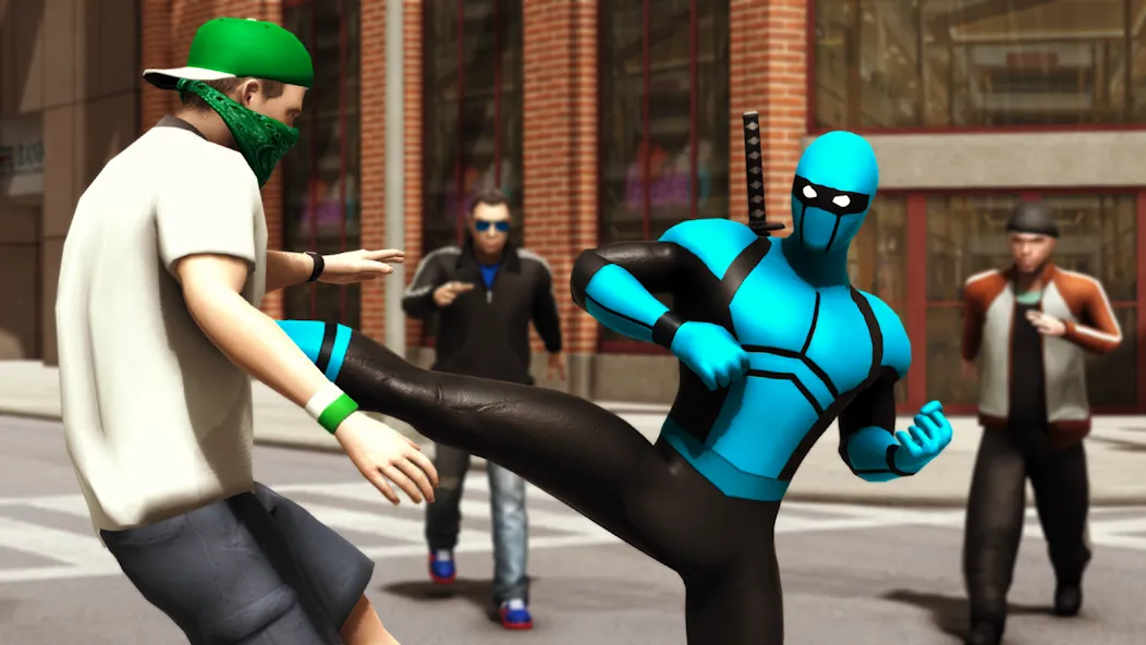 Blue Ninja : Superhero Game (Блу Ниндзя) МОД/Взлом [Деньги, Монеты и Меню MOD] Screenshot 1