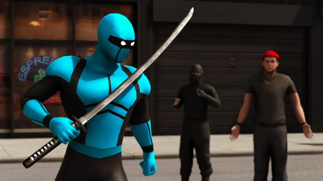 Blue Ninja : Superhero Game (Блу Ниндзя) МОД/Взлом [Деньги, Монеты и Меню MOD] Screenshot 2