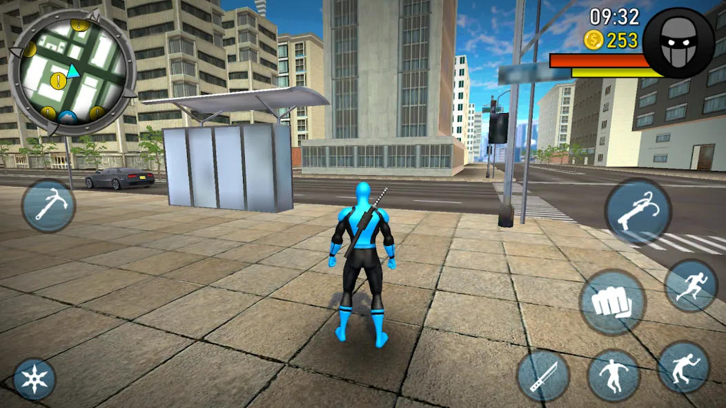 Blue Ninja : Superhero Game (Блу Ниндзя) МОД/Взлом [Деньги, Монеты и Меню MOD] Screenshot 4