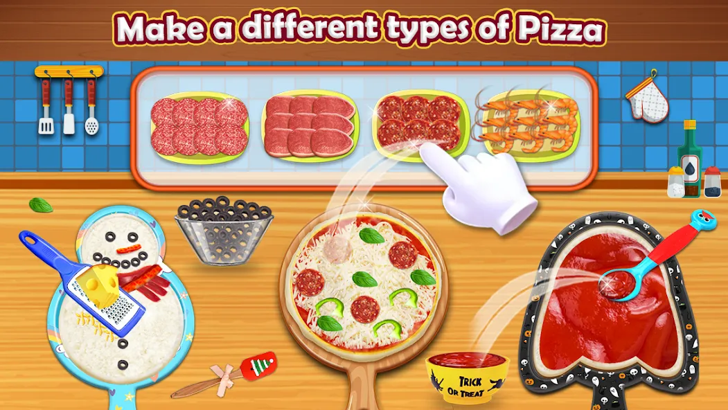 Pizza Maker - Cooking Games МОД/Взлом [Деньги, Монеты и Меню MOD] Screenshot 1