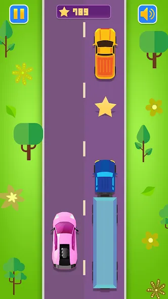 Kids Racing, Racecar Boy Girl МОД/Взлом [Меню, Бесконечные монеты и Открытые уровни] Screenshot 1