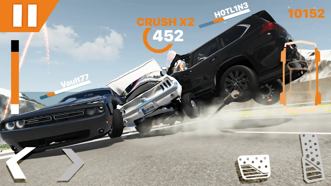 RCC - Real Car Crash Simulator (РКК) МОД/Взлом [Бесконечные деньги, Монеты и Мега MOD] Screenshot 5