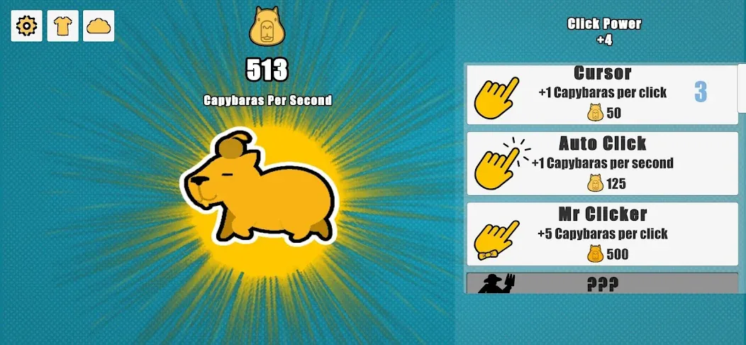 Capybara Clicker (Капибара Кликер) МОД/Взлом [Бесконечные деньги, Монеты и Мега MOD] Screenshot 1