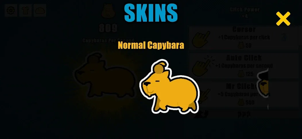 Capybara Clicker (Капибара Кликер) МОД/Взлом [Бесконечные деньги, Монеты и Мега MOD] Screenshot 3