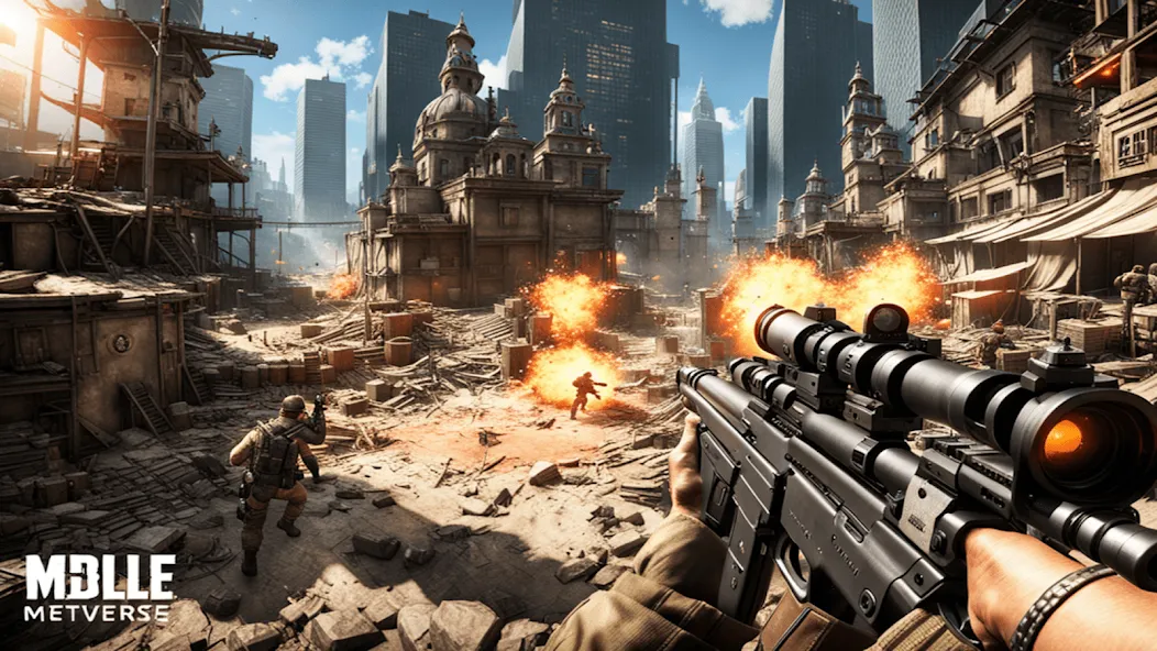 FPS Commando Shooting Games 3D МОД/Взлом [Много монет, Открытые уровни и Мега MOD] Screenshot 1