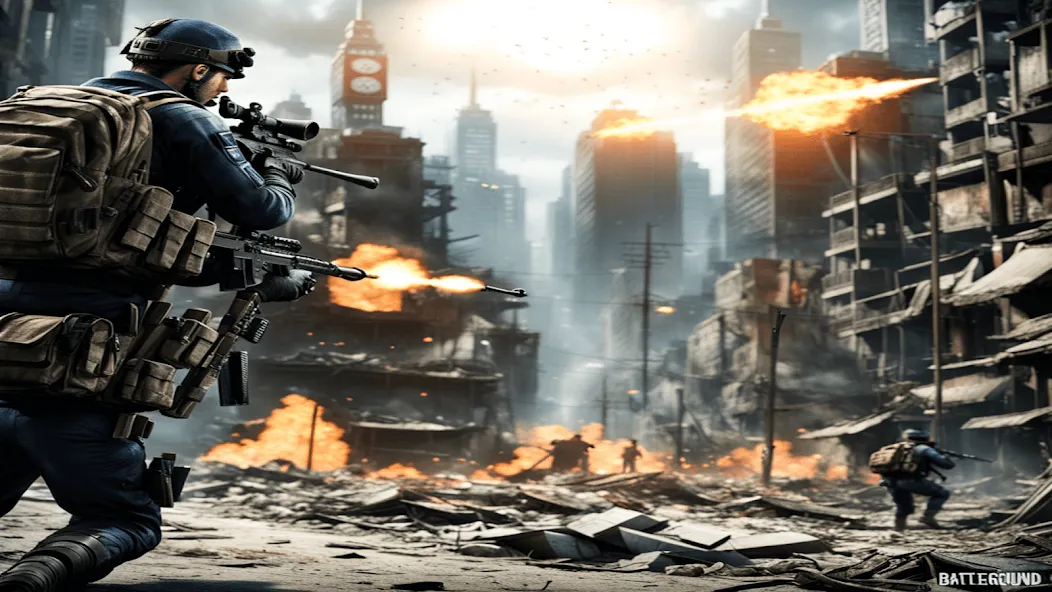 FPS Commando Shooting Games 3D МОД/Взлом [Много монет, Открытые уровни и Мега MOD] Screenshot 5