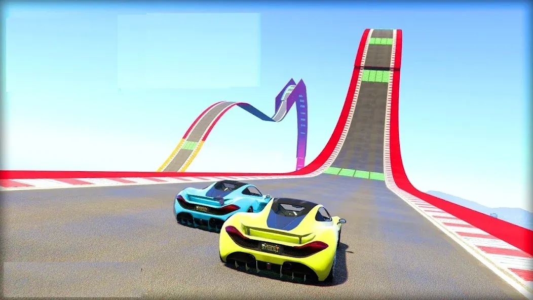 Mega Ramp Car Offline Games МОД/Взлом [Все открыто, Дополнительные деньги и Меню MOD] Screenshot 2