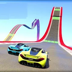 Скачать Взломанная Mega Ramp Car Offline Games на Андроид (Много денег)