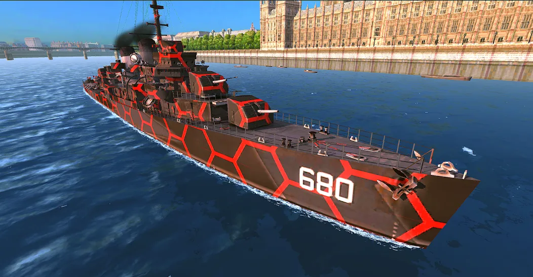 Battle of Warships: Online (Баттл оф Уоршипс) МОД/Взлом [Много денег, Монет и Все открыто] Screenshot 1