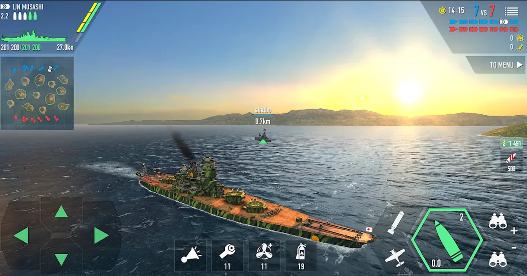 Battle of Warships: Online (Баттл оф Уоршипс) МОД/Взлом [Много денег, Монет и Все открыто] Screenshot 3