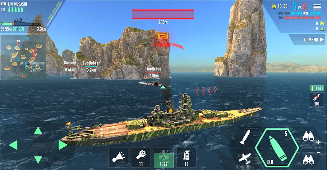 Battle of Warships: Online (Баттл оф Уоршипс) МОД/Взлом [Много денег, Монет и Все открыто] Screenshot 4