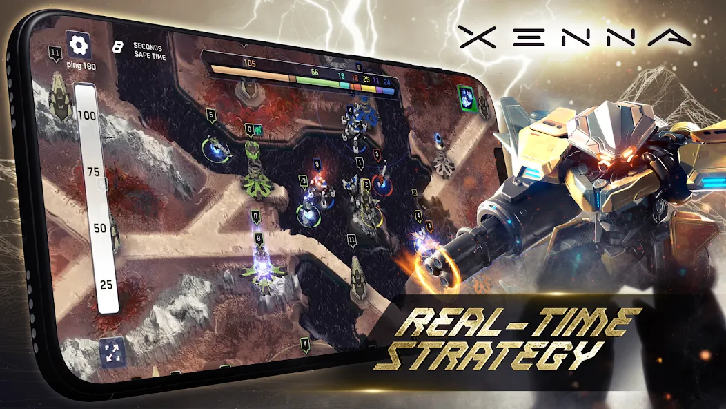 XENNA - MMO Real-time strategy (КСЕННА) МОД/Взлом [Меню, Бесконечные монеты и Открытые уровни] Screenshot 1
