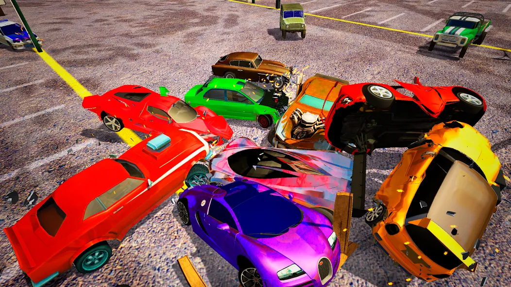 Demolition Derby Mad Car Crash (Дерби Деструкция Симулятор) МОД/Взлом [Все открыто, Дополнительные деньги и Меню MOD] Screenshot 2