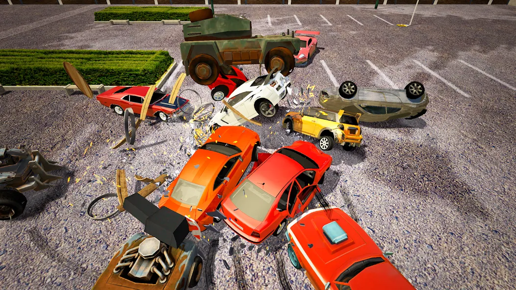 Demolition Derby Mad Car Crash (Дерби Деструкция Симулятор) МОД/Взлом [Все открыто, Дополнительные деньги и Меню MOD] Screenshot 4