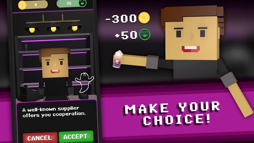Vape Boss: Shop Simulator 3D МОД/Взлом [Много денег, Монет и Все открыто] Screenshot 1