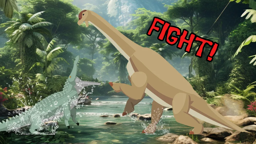 T-Rex Fights Dinosaurs МОД/Взлом [Меню, Бесконечные монеты и Открытые уровни] Screenshot 3