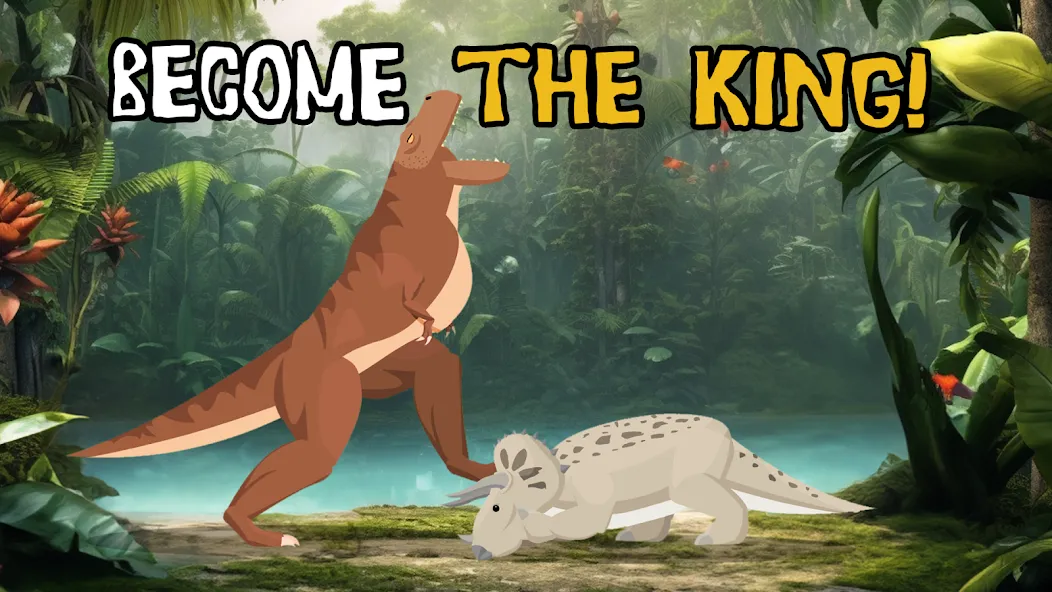 T-Rex Fights Dinosaurs МОД/Взлом [Меню, Бесконечные монеты и Открытые уровни] Screenshot 4