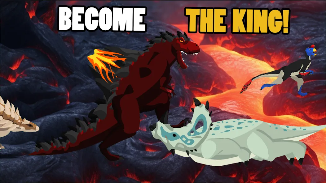 T-Rex Fights More Dinosaurs МОД/Взлом [Много денег, Монет и Все открыто] Screenshot 4