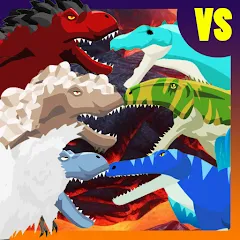 Скачать Взломанная T-Rex Fights More Dinosaurs (Много денег и бессмертие) на Андроид бесплатно