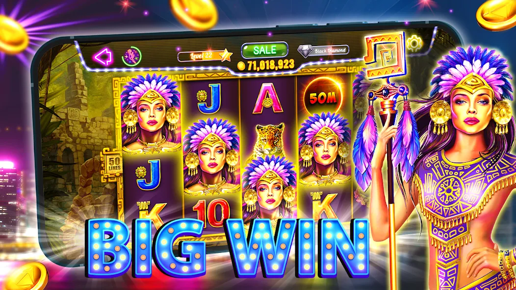 Old Vegas Slots - Casino 777 (Олд Вегас Слотс) МОД/Взлом [Много монет, Открытые уровни и Мега MOD] Screenshot 1
