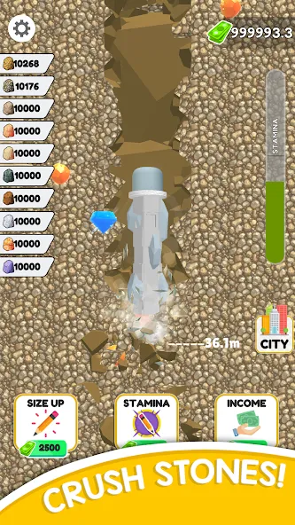 Pen Dig (Пен Диг) МОД/Взлом [Деньги, Монеты и Меню MOD] Screenshot 1