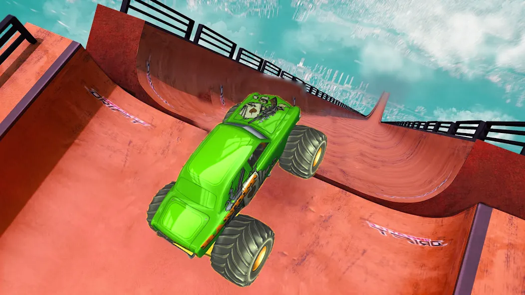 Monster Truck Car Game 3d (Монстр Трак Стант) МОД/Взлом [Меню, Бесконечные монеты и Открытые уровни] Screenshot 4