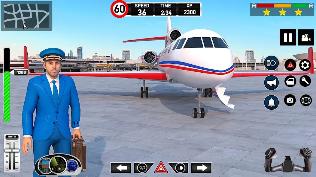 Plane Pilot Flight Simulator (Плейн Пилот Флайт Симулятор) МОД/Взлом [Все открыто, Дополнительные деньги и Меню MOD] Screenshot 3
