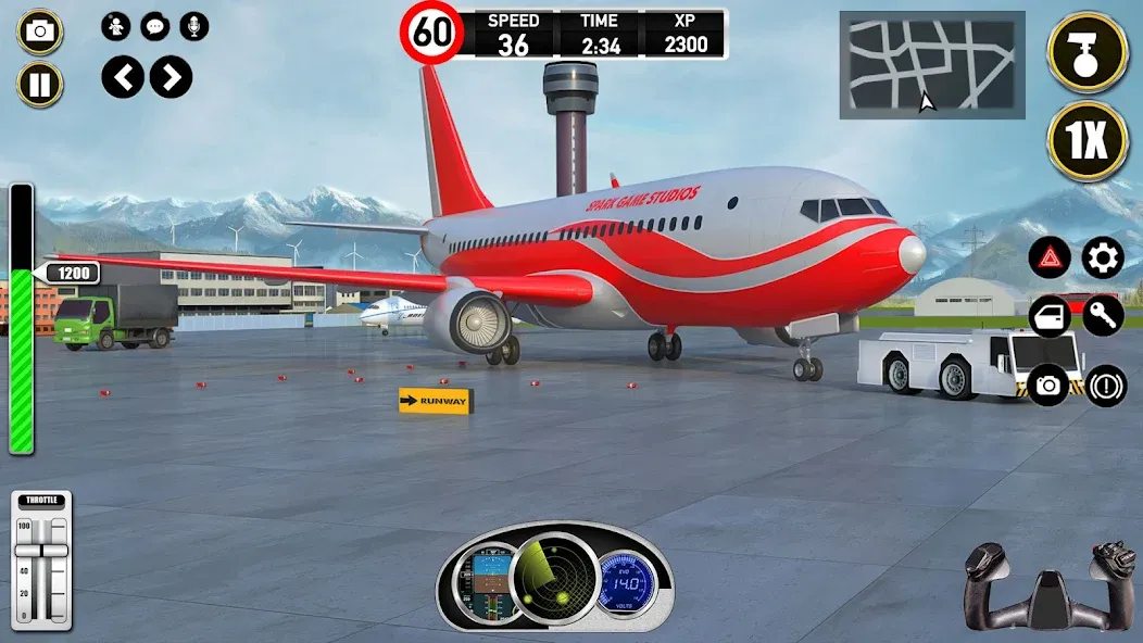 Plane Pilot Flight Simulator (Плейн Пилот Флайт Симулятор) МОД/Взлом [Все открыто, Дополнительные деньги и Меню MOD] Screenshot 5