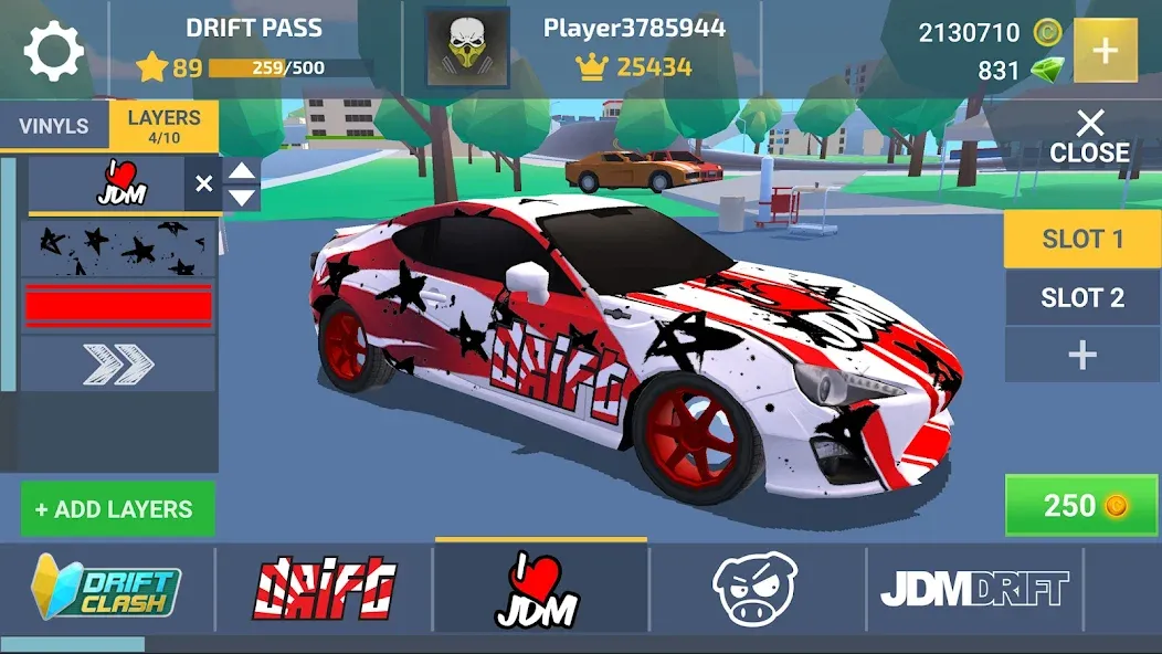 Drift Clash Online Racing (Дрифт Клаш) МОД/Взлом [Бесконечные деньги, Монеты и Мега MOD] Screenshot 1