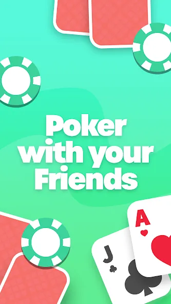 Poker with Friends - EasyPoker (ИзиПокер) МОД/Взлом [Деньги, Монеты и Меню MOD] Screenshot 1