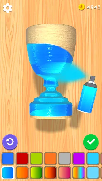 Wood Turning 3D - Carving Game МОД/Взлом [Бесконечные деньги, Монеты и Мега MOD] Screenshot 4