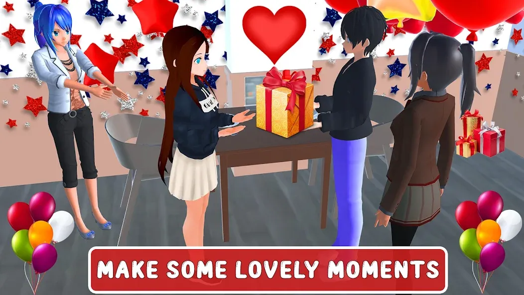 Anime High School Love Story МОД/Взлом [Бесконечные деньги, Монеты и Мега MOD] Screenshot 4
