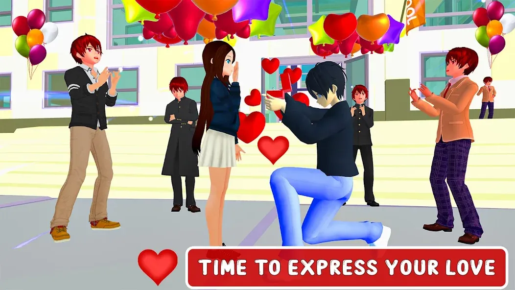 Anime High School Love Story МОД/Взлом [Бесконечные деньги, Монеты и Мега MOD] Screenshot 5
