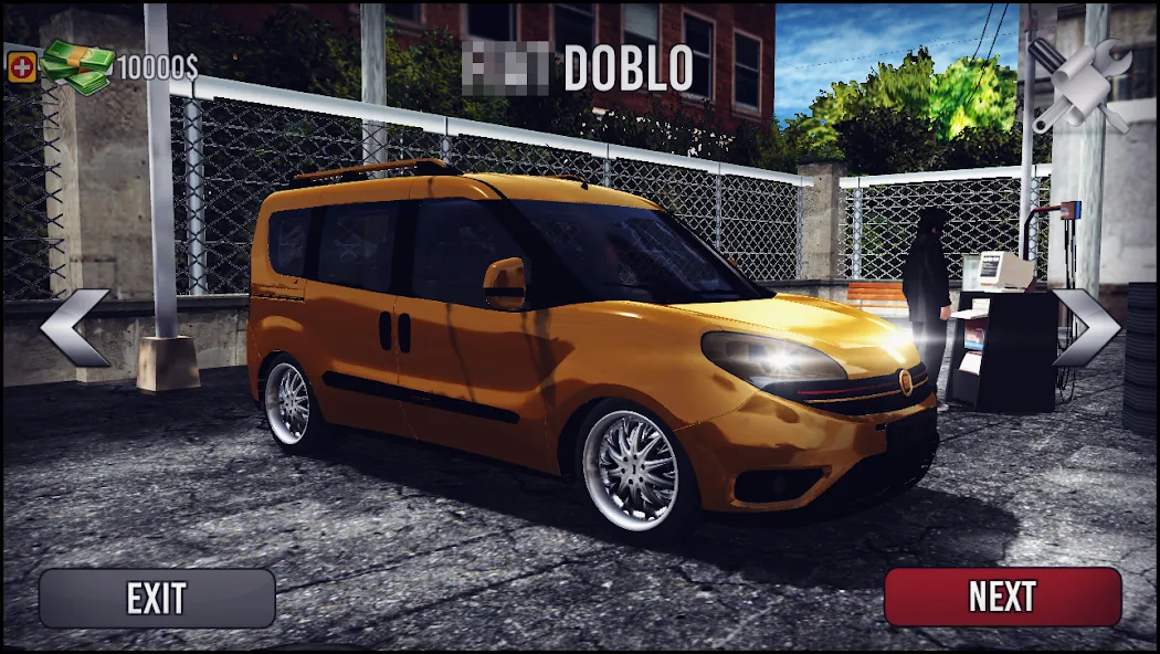 Doblo Drift Simulator (Добло Дрифт Симулятор) МОД/Взлом [Все открыто, Дополнительные деньги и Меню MOD] Screenshot 1