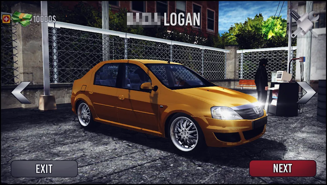 Logan Drift Simulator (Логан Дрифт Симулятор) МОД/Взлом [Деньги, Монеты и Меню MOD] Screenshot 1