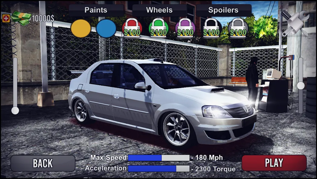 Logan Drift Simulator (Логан Дрифт Симулятор) МОД/Взлом [Деньги, Монеты и Меню MOD] Screenshot 2