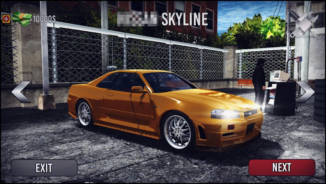 Skyline Drift Simulator (Скайлайн Дрифт Симулятор) МОД/Взлом [Много монет, Открытые уровни и Мега MOD] Screenshot 1