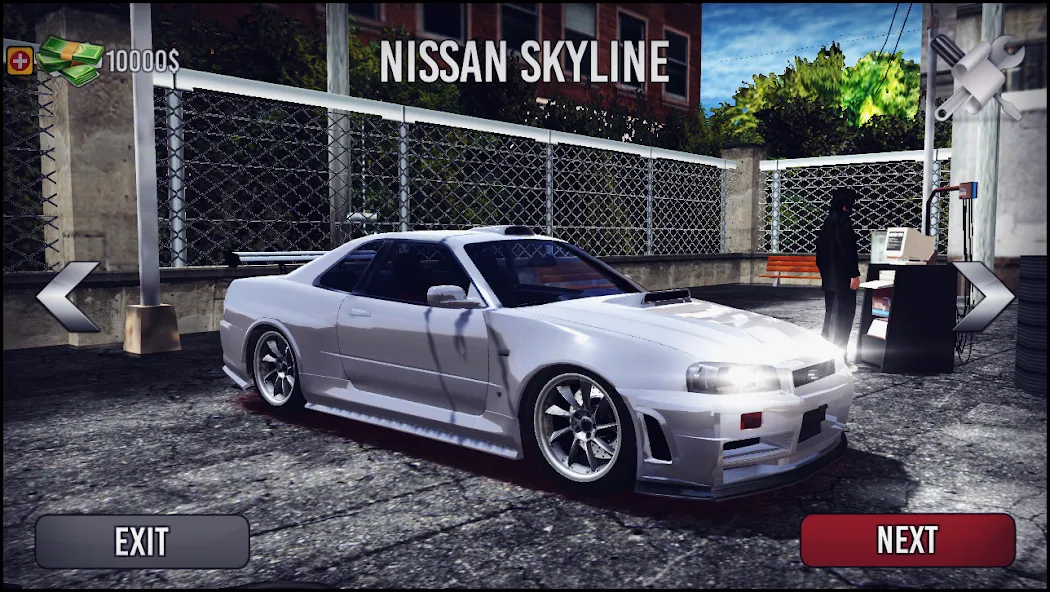 Skyline Drift Simulator (Скайлайн Дрифт Симулятор) МОД/Взлом [Много монет, Открытые уровни и Мега MOD] Screenshot 2